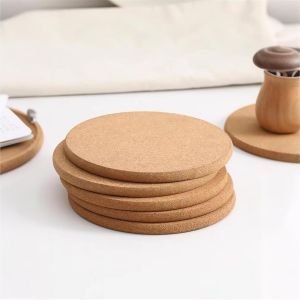 Subzonal-Set De 6 Dessous De Plat Liege , 19cm Sous Plat De Table En Li&egrave;ge Naturel, Dessous De Verre Et Sous-Assiettes, Protection Table Anti-Chaleur, Antid&eacute;rapants, &Eacute;cologiques Et Durables - Neuf