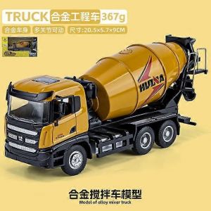 1/50 Scale Diecast Alloy Excavator Toy Car For Kids Boys Engineering Truck Toys Forklift Crane Dump Truck Children's Toys Gift-7719-1m&eacute;langeur jaune - Neuf