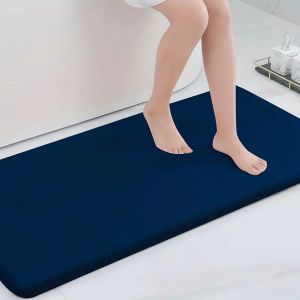Tapis de sol antidérapant pour salle de bain,grande taille,absorbant l'eau,pour baignoire,décoration de la maison - Type Blue-60CM X 160CM #B - Neuf