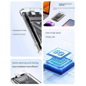 Adaptateur externe ORICO Boîtier SSD mSATA vers USB 5 Gbit/s - Neuf