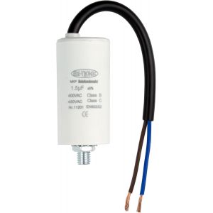 condensateur de moteur condensateur de travail condensateur de démarrage câble 1,5µF 450V M8 - Neuf