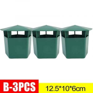 Pièges à escargots,Cage à limaces de jardin,boîte antiparasitaire en plastique réutilisable,outil de jardin pour maison d'escargot écologique,protection des plantes de ferme - Type B-3PCS - Neuf