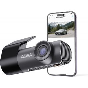 JGD-Cam&eacute;ra Embarqu&eacute;e 2K 1296P avec WDR, Dashcam Voiture et Super Vision Nocturne, Supercondensateur, Rotation &agrave; 360&deg;, Enregistrement en Boucle, Capteur G, Design Cach&eacute; (pour Voiture) - Neuf