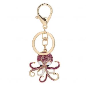 Octopus En Forme De Strass Porte-Cl&eacute;s Porte-Cl&eacute;s Pendentif Sac D&eacute;coration Cadeau D'anniversaire - Neuf