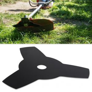 HJLIAN Lame de coupe en acier a 3 dents pour tondeuse a gazon, tete de coupe-herbe, outils de jardin - Neuf