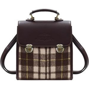 KALANKA-Sacs à Main Portés Dos Femme, Cuir Antivol Mini Loisir Ordinateur Sac, Impermeable Elegant Leger Bandoulière Backpack, Tendance Fille Cartable pour Voyage Travail - Neuf