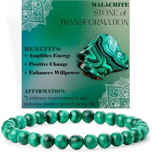 Eryi-Bracelet De Perles Pour Femmes 6mm En Semi-Précieux Naturel Élastique Élastique Cristal Bijoux Cadeaux De Yoga - Neuf