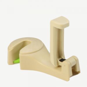 Crochet Universel Pour Appui-Tête De Voiture, Crochet Pour Siège Auto Avec Support De Téléphone, Crochet De Rangement Multifonctionnel Pour Sac À Main De Voiture, Beige - Neuf
