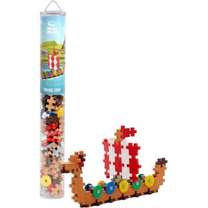 lbgwp60-Tube De 100 Pièces Navire Viking - Jeu De Construction Pour Enfant Dès 3 Ans - Pp4312 - Neuf