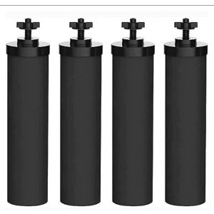 Bb-9-2 Filtre &Agrave; Eau Compatible Avec Les El&eacute;ments De Nettoyage Berkeyy, Cartouche D'&Eacute;l&eacute;ments Noirs, Filtre &Agrave; Eau Premium Compatible Avec Les S&eacute;ries Travel Big Royal Imperial Crown Light (4 Pi&egrave;ces) - Neuf