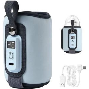 Chauffe-Biberon Portable Usb Ysinobear - Régulation Intelligente De La Température À 38-52¿ - Bleu - Neuf