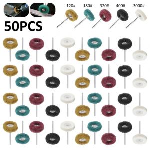Kit de 50 disques de polissage abrasifs de 22 mm &agrave; grains vari&eacute;s - Neuf