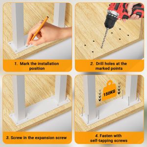 65cm Blanc Rampe d'escalier en forme de U fer hauteur main courante ext&eacute;rieur pour escalier, parapet - Neuf