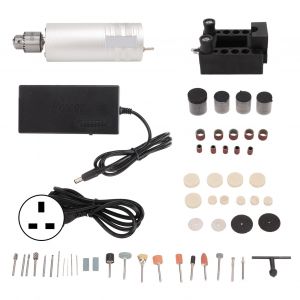 Mini perceuse electrique pour bois, jaspe, meuleuse, percage, polissage, decoupe, gravure, bricolage, precision, mini perceuse electrique, ensemble de 100 a 240 V, prise britannique - Neuf