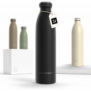 Gourde Inox 750ml | 0.75l Bouteille D'eau Isol&eacute;e | Gourde &Eacute;tanche Pour Le Sport, La Bicyclette, Les Enfants (Taupe Brown, 750ml) - Neuf