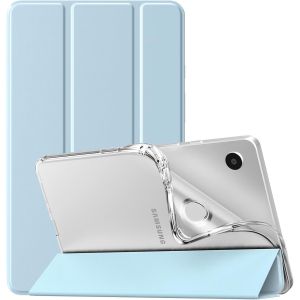 Coque Compatible Avec Samsung Galaxy Tab A9 8,7"" 2023, Étui De Protection Arrière En Tpu Translucide Givré Pour Toute Nouvelle Samsung Galaxy Tab A9 8,7"" Sm-X110/X115/X117, Bleu Ciel - Neuf