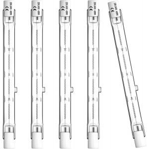 R7s Ampoule Halogène 118mm 400w, 230v Dimmable Halogène R7s Blanc Chaud 2800k, J118 Ampoule Halogène Crayon Pour L'éclairage De Paysage, Sécurité, Lampadaire,Lot De 5 [Classe Énerg[Amp742609] - Neuf