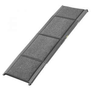 Rampe Pliable Pour Chien-Duoku-180 X 43,2 Cm-Pour Les Chiens De Taille Moyenne Et Grande Jusqu'&agrave; 113 Kg-Surface En Feutre - Neuf