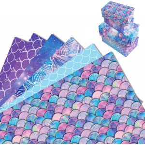 Cauc-Lot De 12 Feuilles De Papier Cadeau Sir&egrave;ne Pour Fille, Emballage Cadeau Pour Enfant, D&eacute;coration De F&ecirc;te D'anniversaire, 68 X 50 Cm - Neuf