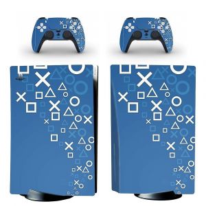 Ps5 Standard- Disc Edition, Autocollant Skin, Couvercle De D&eacute;calque Pour Console Playstation 5 - Neuf