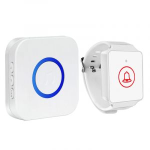 bouton d'appel pour personnes âgées - Alarme d'urgence - Alarme de maladie - Bracelet d'alarme pour personnes âgées - Alarme domestique sans fil pour personnes âgées, handicapées et femmes enceintes - Neuf