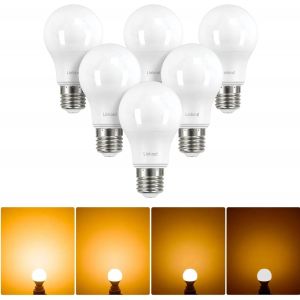 Ampoule Led E27 Dimmable, 9w &Eacute;quivaut &Agrave; 60w, Blanc Chaud 2700k, 806lm, Ampoule Edison A60 Gros Culot &Agrave; Vis, Lampe Intensit&eacute; Variable 220-240v, Lot De 6 - Neuf