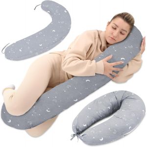 Coussin De Grossesse Et Allaitement 190 Cm &iquest; Coussin Maternit&eacute; Et Corps Oreiller De Grossesse Soutien Pour Dormir Sur Le C&ocirc;t&eacute; Et Allaiter Parfait Pour Femme Enceinte Oreillers En Forme De C Oeko-Tex - Neuf