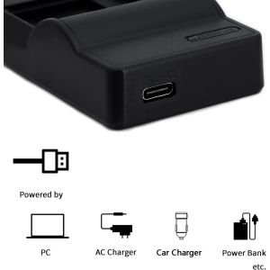 NB-10L USB Chargeur pour Canon G3X, PowerShot G1 X, G15, G16, SX40 HS, SX50 HS, SX60 HS Cam&eacute;ra et Plus - Neuf