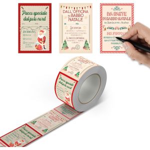 &Eacute;tiquettes autocollantes No&euml;l es x250 &Eacute;tiquette cadeaux No&euml;l Autocollants Fermer les paquets sacs-cadeaux No&euml;l Joints joint auto autocollants paquet No&euml;l XMAS-1010 - Neuf