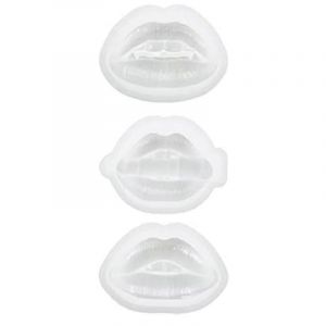 3 Pcs Lèvres Résine Moule 3d Support De Téléphone Support De Téléphone Moules Résine Art Moules Ornement Silicone Uv Époxy C - Neuf