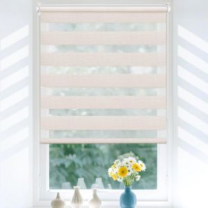 Store Enrouleur Jour Nuit Sans Per&ccedil;age, Installation Facile Pour Fen&ecirc;tre Porte, Intimit&eacute; Pour Salon Chambre Bureau, 50l X 120l Cm, Lin - Neuf