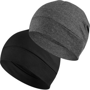 Jexnovashop-Bonnet De Nuit Homme Femme, 100% Coton L&eacute;ger Fin Skull Cap Pour Sport, Chimio, Cancer, Sommeil, Casque Moto - Neuf