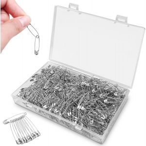 Mevronisshop-1000pcs &Eacute;pingle A Nourrice 30mm Mini Trombone De S&eacute;curit&eacute;,M&eacute;tal &Eacute;pingles De Marquage Pour L'artisanat De V&ecirc;tements Et De Bricolage- Argent - Neuf