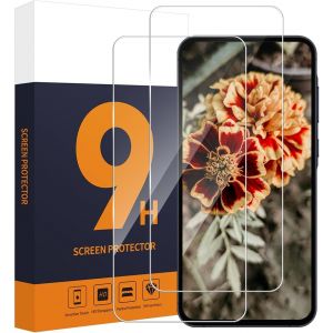 Kal-Lot De 2 Films De Protection D'écran En Verre Blindé Pour Samsung Galaxy A55/A35 5g, 2,5d, Pas De Bulles, Dureté 9h, Toucher Sensible, 0,33 Mm, Ultra Transparent Samsung A55 - Neuf