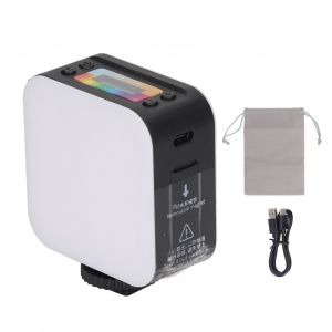 Mini lampe de poche magnetique D02 RGB, double face, portable, pour photographie - Neuf