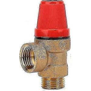 Soupapes de surpression m&acirc;les 1/2"" - eau/huile/gaz (3 bar) Soupape de s&eacute;curit&eacute; en laiton - Neuf