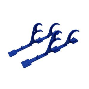 Ensemble de cintres de poteau de piscine en plastique durable multifonction crochets pour râteaux à feuilles skimmers aspirateur h - Neuf