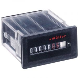 M&uuml;ller Bw 30.18 230v 50hz Compteur D'Heures De Fonctionnement Compteur &agrave; Rouleaux Q52127 - Neuf