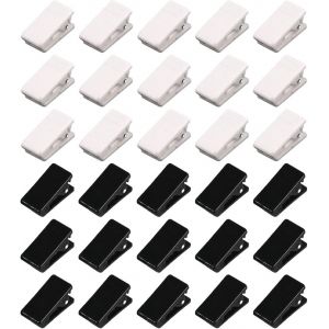 30 Pi&egrave;ces Clips Autocollants, Clips pour Serviettes De Salle De Bain, Clips pour Tenture Murale en Tapisserie, Clips pour Rideaux De Douche, Clips pour Affiches De Chambre, Clips M&eacute;mo - Neuf