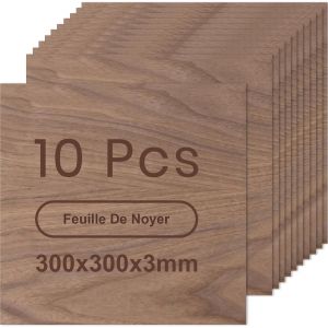 Rowood Contreplaqué 3mm Noyer 6 Pièces A3 420x300mm Matériaux De Gravure Laser Plaque De Contreplaqué Pour Modélisme Artisanat En Bois Découpe Laser Pyrogravure Peinture - Neuf