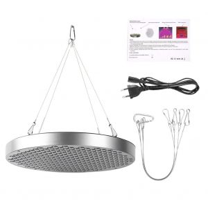 HJLIAN Lampe LED ronde a spectre complet pour culture de plantes d'interieur, prise UE 85-265 V 50 W - Neuf