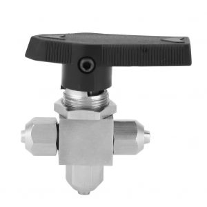 Robinet a boisseau spherique 3 voies en acier inoxydable 304 a rotation rapide pour tuyau eau-air en PU 12 x 8 mm - Neuf