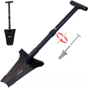 CHECARZHN--NO1-X-Sz2 Bêche En Acier Au Carbone ¿ 72 Cm, 1,66 Kg, Lame Trapezoïdale Avec Bord Tranchant, Idéale Pour Le Jardinage, L'Élimination Des Racines, Détecteur De Métaux/Bord De Repose-Pied Re - Neuf
