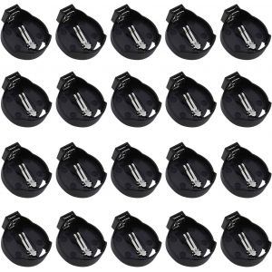Support de Pile Bouton,Porte Pile Holder,Supports de Batterie,Adaptateurs de Batterie Portables 3V CR2032,Porte-Piles,Supports de Batterie de Cellule de Bouton CR2032 3V,20 Pièces - Neuf