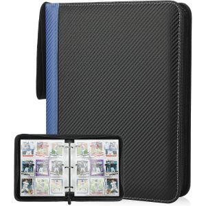 Mdy-Album De Cartes À Collectionner Pour 900 Cartes, Album De Collection Avec 9 Compartiments Et 50 Pages Pour Organiseur De Cartes, Reliure En Polyuréthane, Pour Cartes De Sport, Mtg, Tcg, Cartes - Neuf