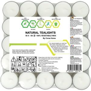 Bougies chauffe-plat en cire de colza de haute qualit&eacute; dans une tasse transparente avec une dur&eacute;e de combustion de 4 ou 8 heures avec cire blanche pure sans parfum et de non toxique.[Q7] - Neuf