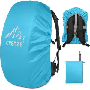 Eryi-Housse De Pluie Pour Sac À Dos, 15-90 L, Imperméable, Avec Réfléchissant, Pour Randonnée, Camping, Voyage, Cyclisme, Bleu Lac, M:30-40l - Neuf