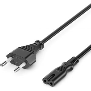 Thef-3,0m Câble D'alimentation Type C Fiche Européenne Vers Prise Femelle C7 Européen Câble D'alimentation Euro 8 Petit Appareil Tv Blu-Ray Récepteur Dvd Appareils Alimentations Électriques - Noir - Neuf