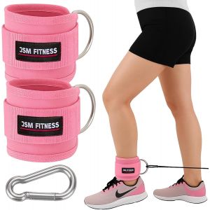 Sangle Cheville Musculation Poulie-Sangle De Cheville Pour Tirage R&eacute;glable-Accessoires Fitness Femme-Sangle Kickback Pour Machine C&acirc;ble-Sangle Sport Gym Double Anneau D - Neuf