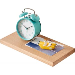 Étagère flottante en bois de chêne 30 cm - Petite étagère murale en chêne - Étagère murale pour salle de bain, chambre à coucher, salon, cuisine, bureau - Neuf